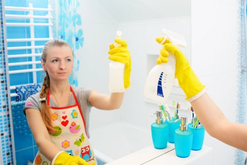 Professional house cleaning service in a Kensington home with period features