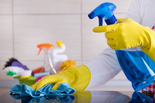 Professional carpet cleaning equipment used in a Kensington property
