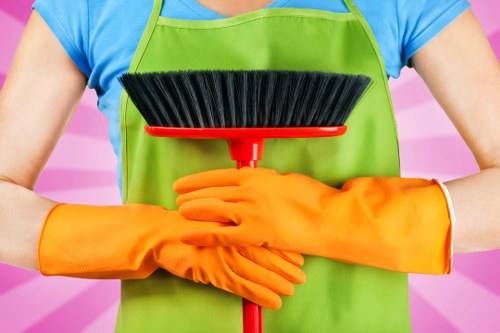 Deep cleaning work in a Kensington property with kitchen and bathroom focus