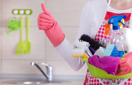Upholstery cleaning service for a fabric sofa in Kensington