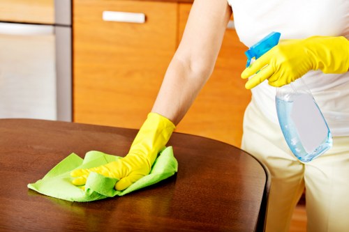 Kitchen end of tenancy cleaning in Kensington with detailed surface care