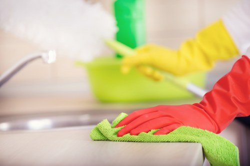 Commercial shopfront window cleaning in Kensington